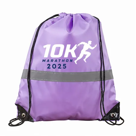 Drawstring Bags With Reflective Strip Drawstring Bags With Reflective Strip - Custom Stickers Now