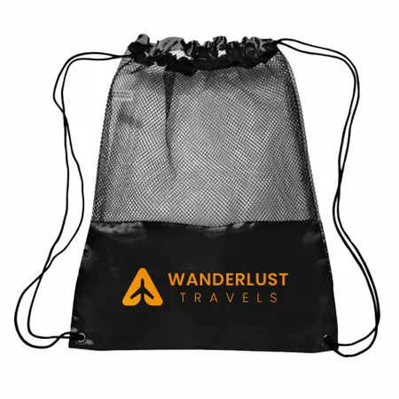 Mesh Drawstring Bag Mesh Drawstring Bag - Custom Stickers Now