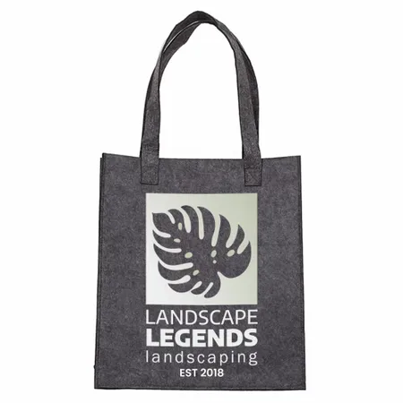 Small Light Gray Felt Mood Bag Small Light Gray Felt Mood Bag - Custom Stickers Now