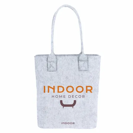 Recycled Felt Shopper Tote Recycled Felt Shopper Tote - Custom Stickers Now