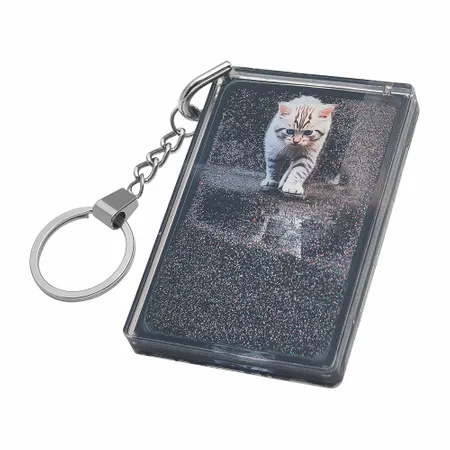 Quicksand Keychain Quicksand Keychain - Custom Stickers Now
