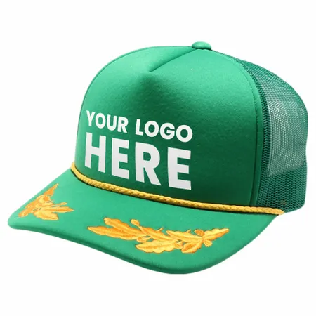 Pitbull Cambridge PB321 5 Panel Sponge Bay Leaf Hat - Custom Stickers Now