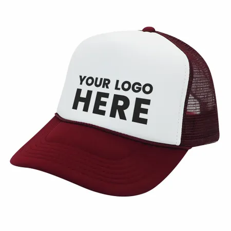 Nissun Foam Trucker Hat, 5 Panel Mesh Cap, Two Tone Colors - SPC - Custom Stickers Now