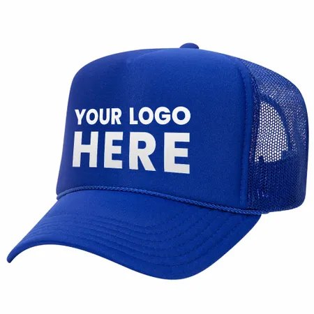 Otto 5-Panel High Crown Foam Trucker Hats, Mesh Back Cap - 39-165 - Custom Stickers Now