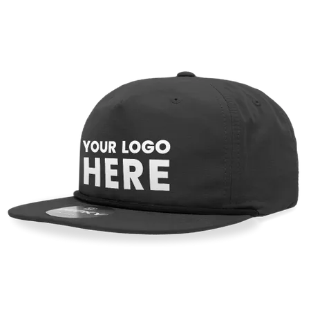 Decky 6032 - Classic Rope Cap, 5 Panel Flat Bill Hat, Snapback - Custom Stickers Now