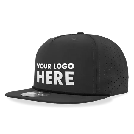 Decky 6226 5 Panel High Profile Relaxed Perforated Performance Rope Hat - Custom Stickers Now