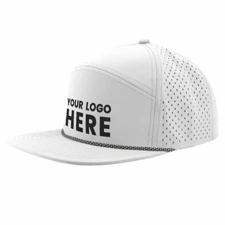 Zapped Headwear Osprey R+ 7 Panel Perforated Rope Cap - Custom Stickers Now