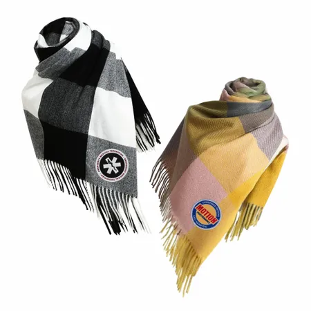 Plush Polyester Scarves - Custom Stickers Now