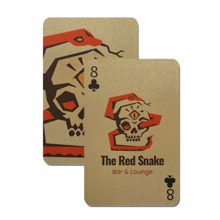 Gold Glitter Playing Cards - Custom Stickers Now