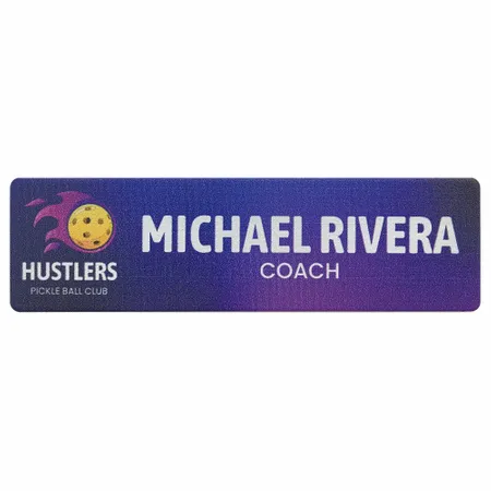 UV Printed Name Badges - Custom Stickers Now