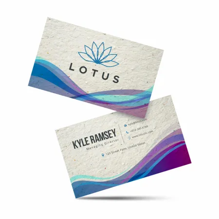 ECO Seed Paper Business Card - Custom Stickers Now