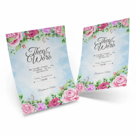 Floral Cards - Custom Stickers Now
