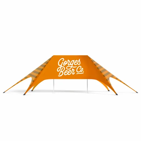 Double Pole Star Tent - Custom Stickers Now