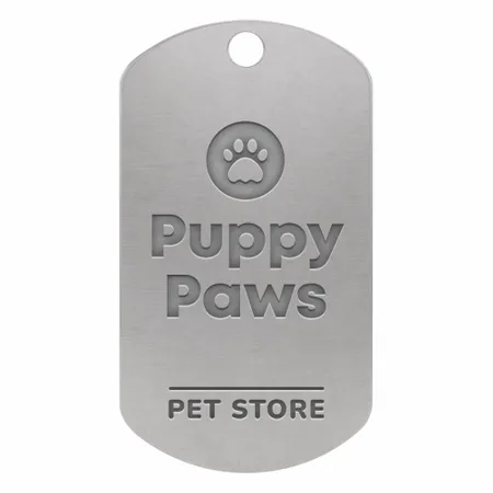 Die Struck Metal Dog Tags - Custom Stickers Now