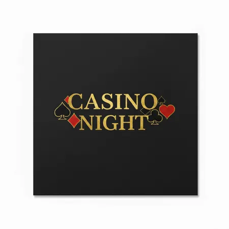 Casino Napkins - Custom Stickers Now
