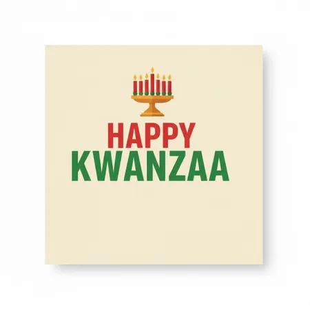 Kwanzaa Napkins - Custom Stickers Now