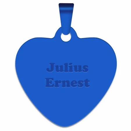 Full Color Heart Metal Keychain - Custom Stickers Now