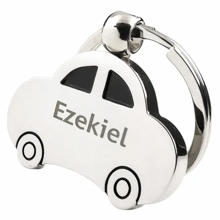 Car Shaped Metal Keychain - Custom Stickers Now