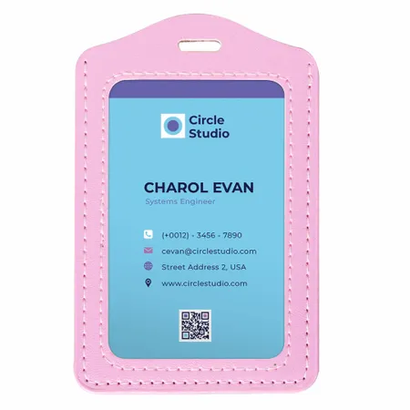 Custom PU Badge Holders - Custom Stickers Now