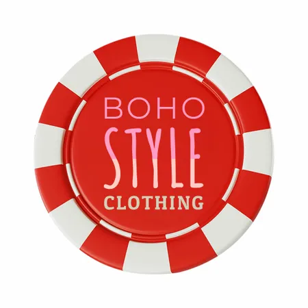 8 Stripe Custom Poker Chips - Inlay - Custom Stickers Now