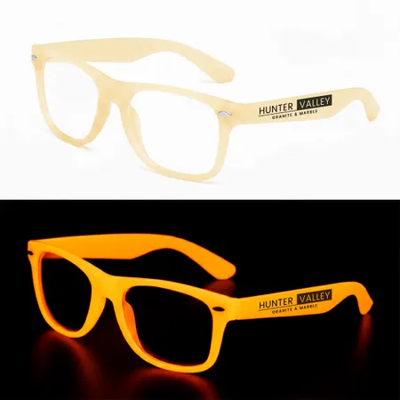 Glow-In-The-Dark Glasses - Custom Stickers Now