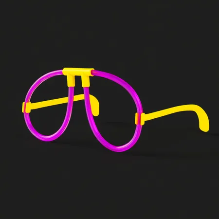 Neon Glasses - Custom Stickers Now