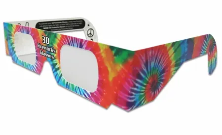 Paper 3D Fireworks Glasses - Custom Stickers Now