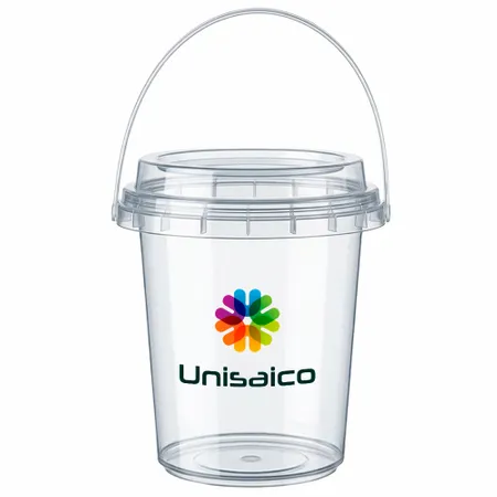 Premium Transparent Drink Buckets - Custom Stickers Now