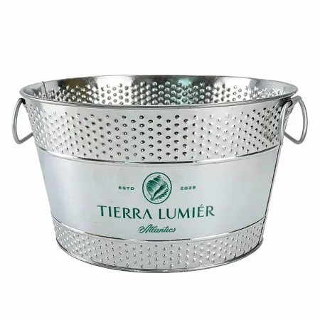 Galvanized Beverage & Ice Buckets - Custom Stickers Now