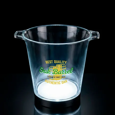 Multi-Color Light-Up Drink Buckets - Custom Stickers Now