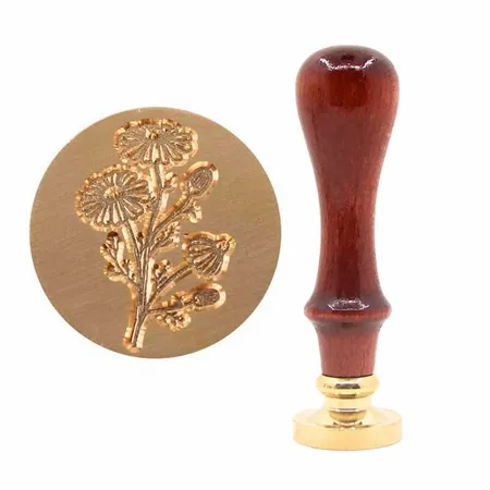 Beechwood Handle Wax Seal Stamps - Custom Stickers Now