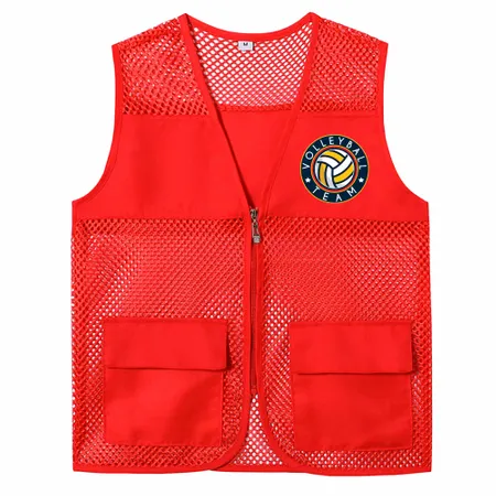 Breathable Mesh Vests with Zippers - Custom Stickers Now