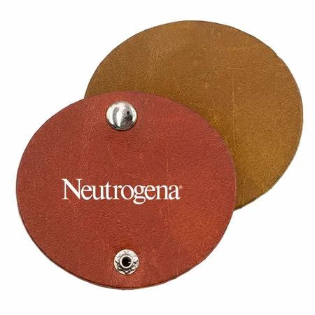 Round PU Leather Cable Organizers - Custom Stickers Now