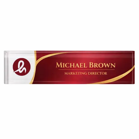 Acrylic Desktop Name Badges - Custom Stickers Now