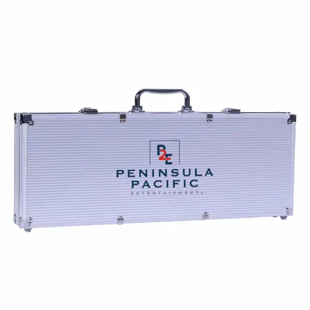 500ct Aluminum Poker Chip Cases - Custom Stickers Now