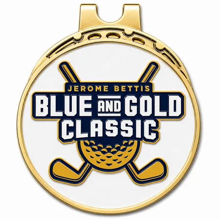 Hard Enamel Golf Ball Marker with Hat Clips - Custom Stickers Now