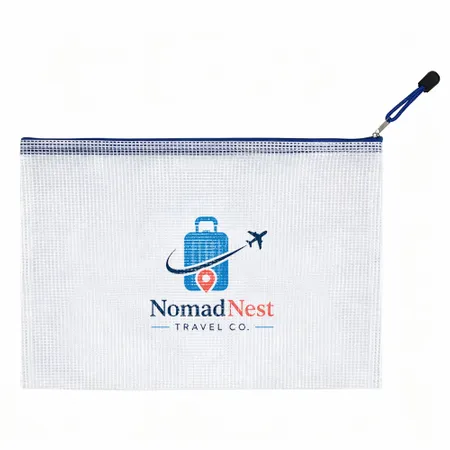 PolyWeave Zippered Document Bags - Custom Stickers Now