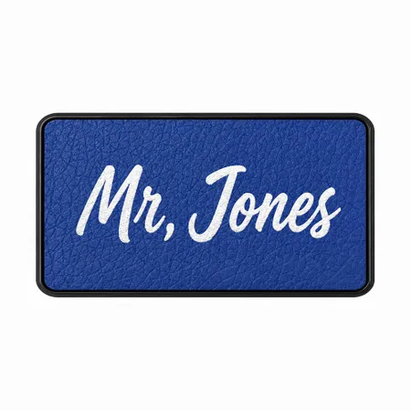 Leather Name Badges - Custom Stickers Now