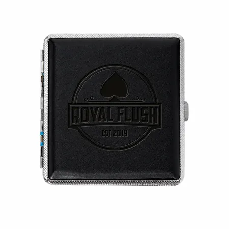 Leather Grain Metal Cigarette Cases - Custom Stickers Now