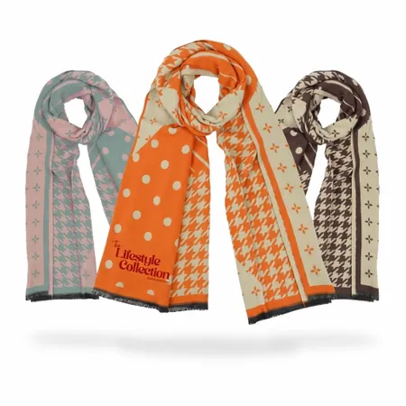 Cozy Cotton Polyester Scarves - Custom Stickers Now