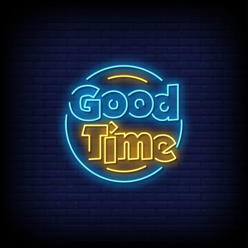 Good Time Neon Sign - Custom Stickers Now