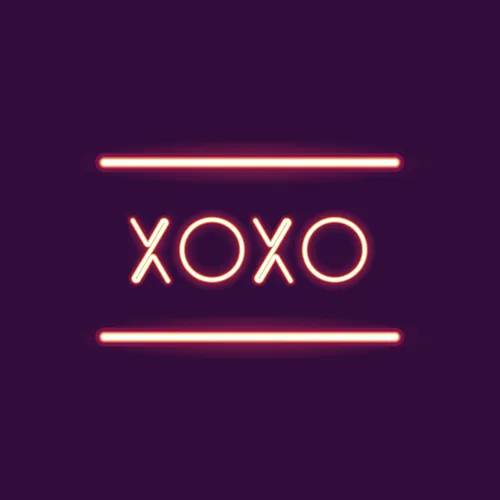 Xoxo Neon Sign - Custom Stickers Now