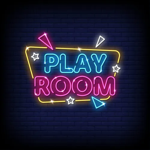 Play Room Neon Sign - Custom Stickers Now