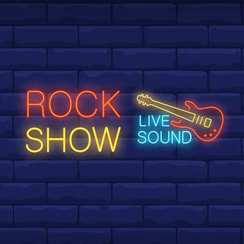 Rock Show Live Sound Neon Sign - Custom Stickers Now