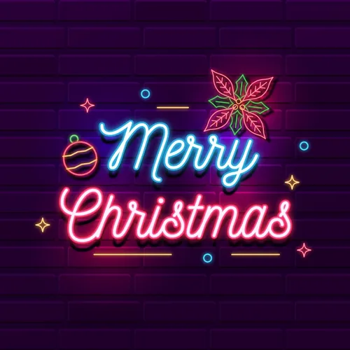 Christmas Eve Welcoming Neon Sign - Custom Stickers Now