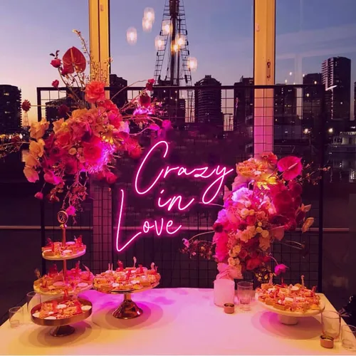 Crazy in Love Neon Sign - Custom Stickers Now