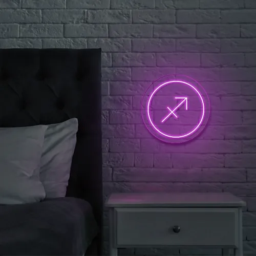 Sagittarius Neon Sign - Custom Stickers Now
