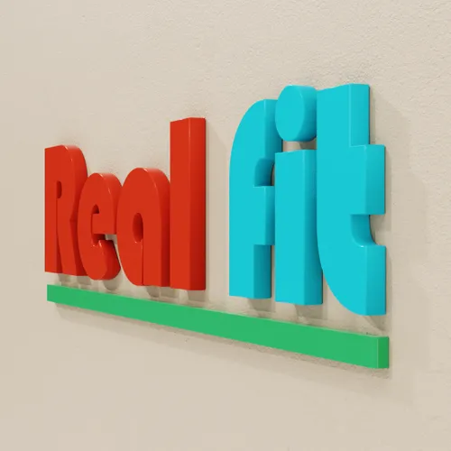 Painted Solid Acrylic Letters - Custom Stickers Now