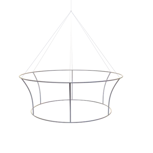 Custom Tapered Circle Personalized Trade Show Hanging Signs - Custom Stickers Now