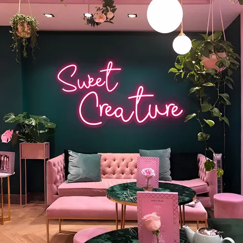 Sweet Creature Neon Sign - Custom Stickers Now